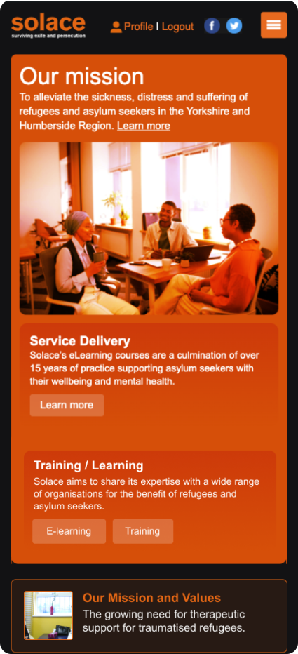 Solace elearning platform