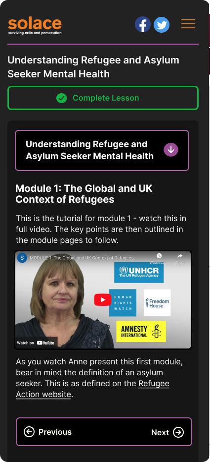 Solace elearning platform