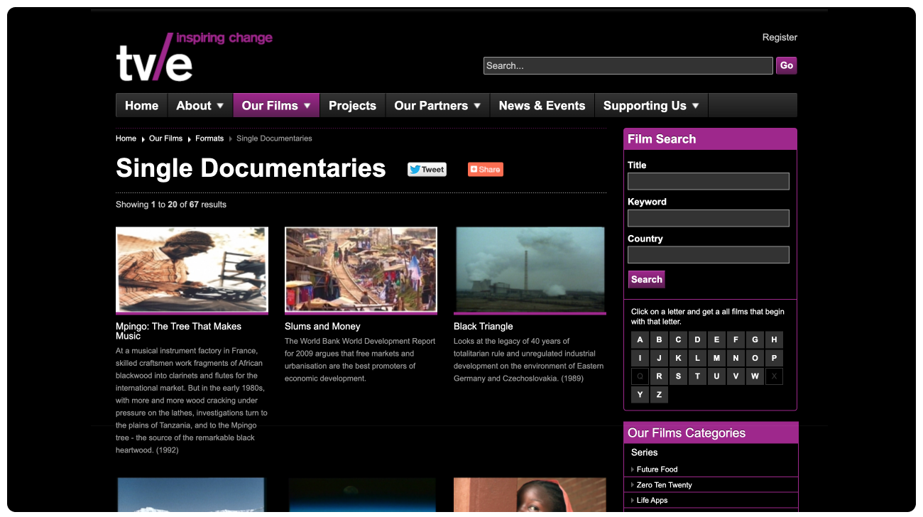 TVE website